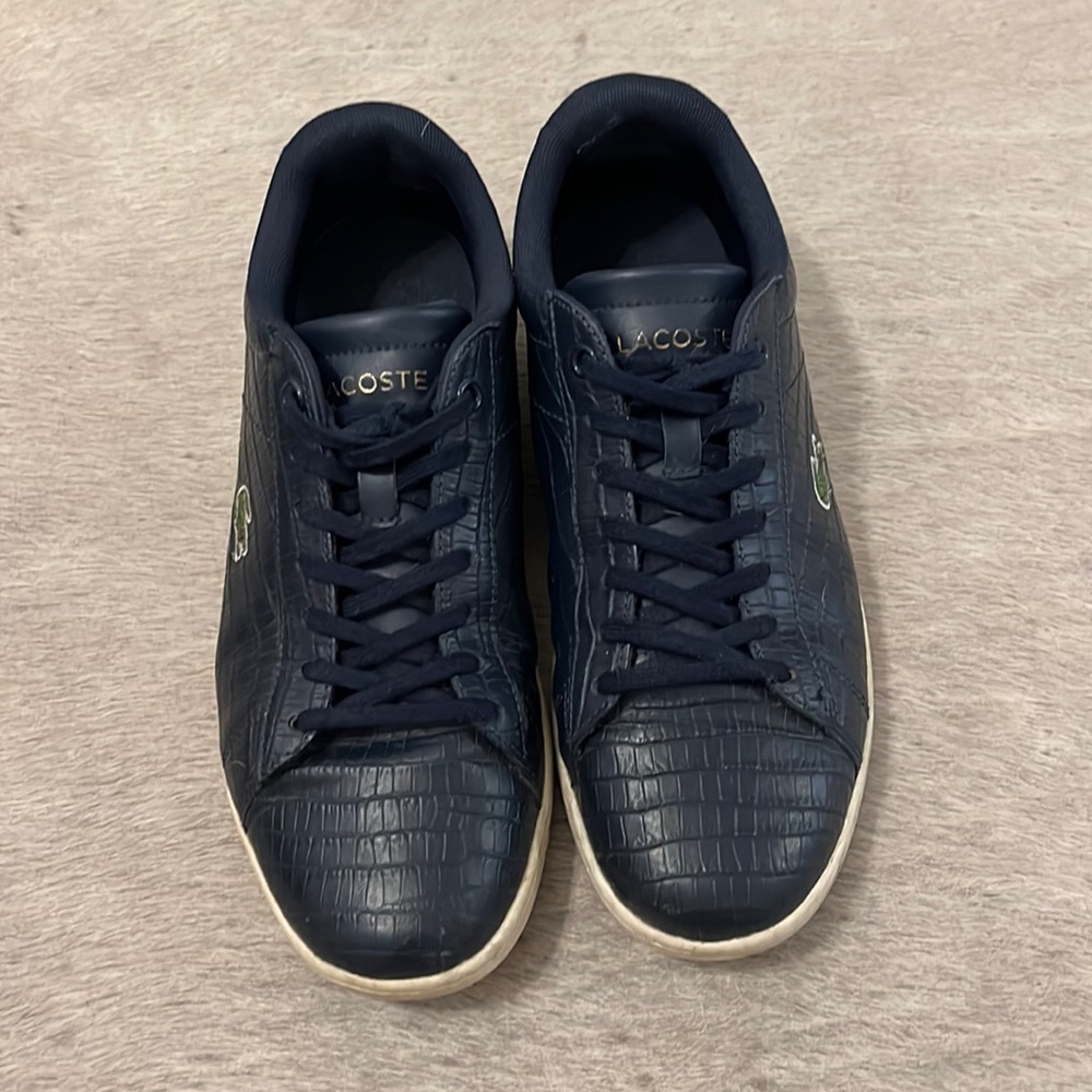 Blue Lacoste shoes size women’s US 8.